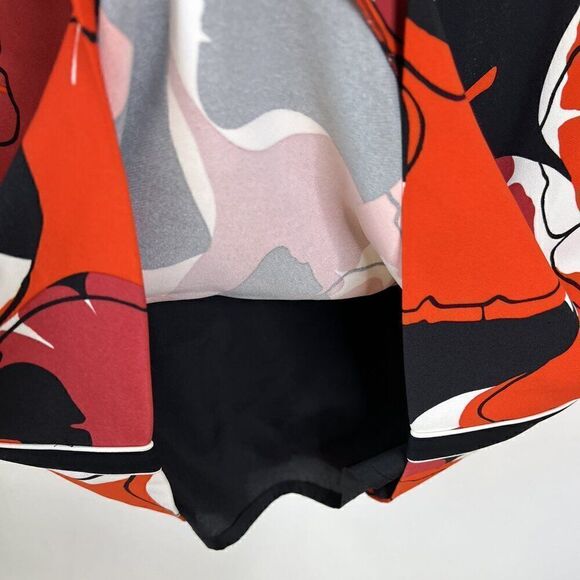 BOSS Hugo Boss Dakuja Abstract Leaf Print Boat Neck Dress - Picture 7 of 13